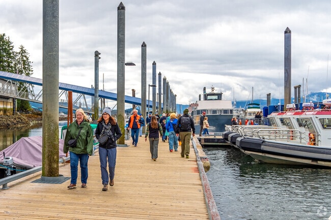 Statter Harbor, located in Auke Bay, primarily serves as a transient harbor for fishermen.