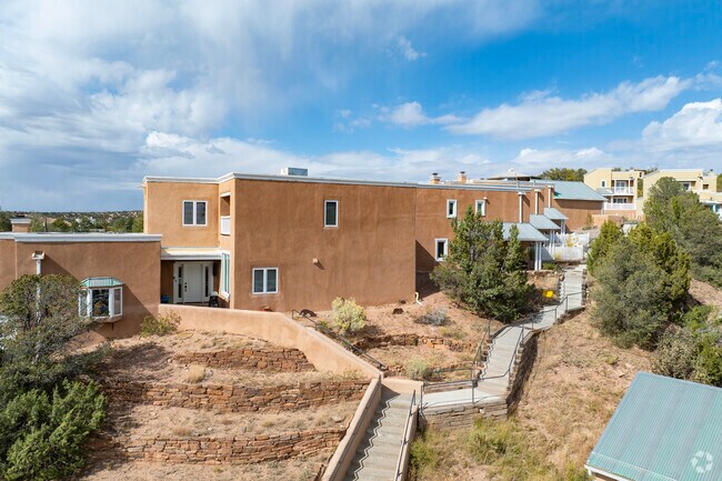 Homes in Historic Saint Catherine's are close together for a tight knit community.