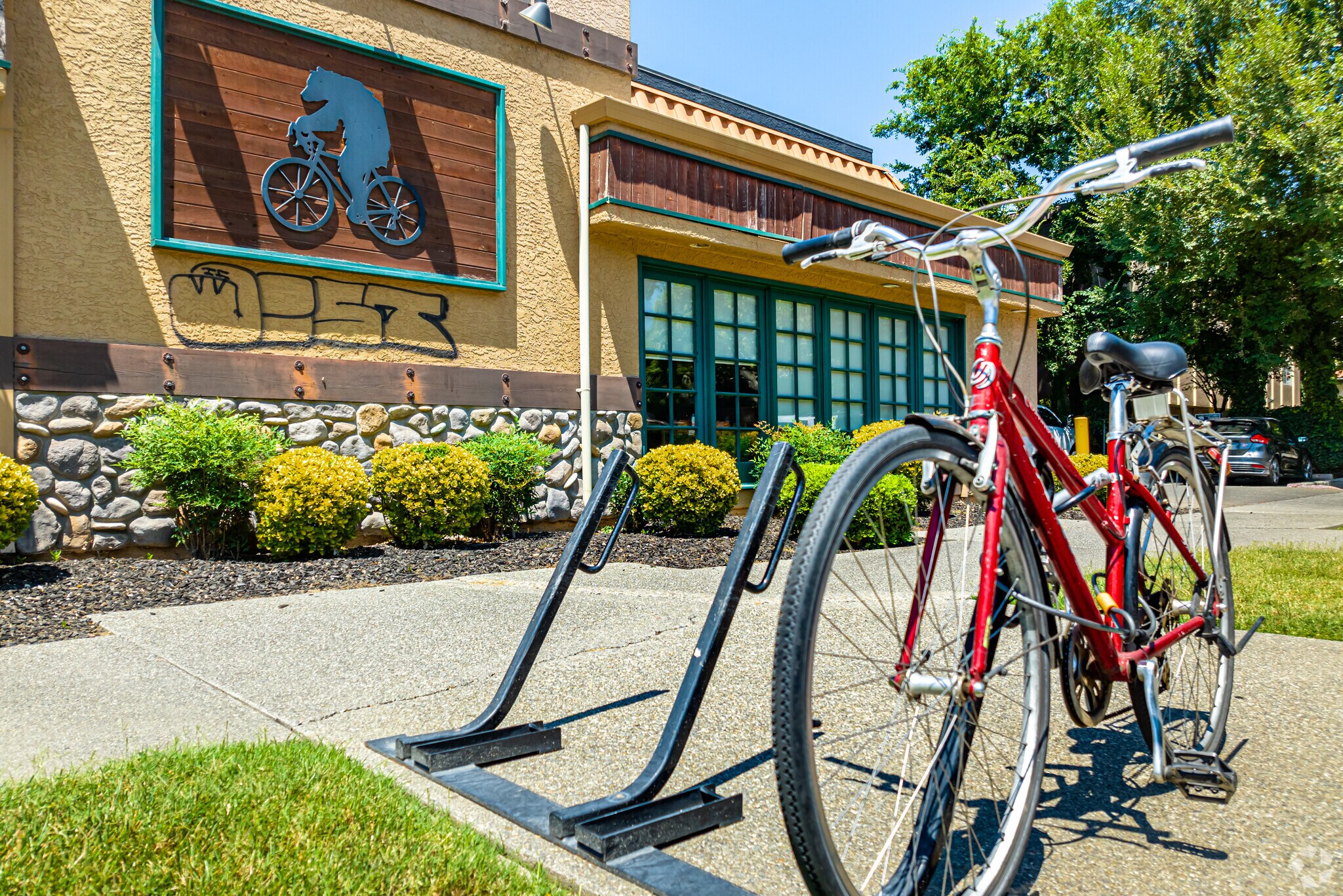 In Downtown Davis, you can hop on a bike and explore the city's rich history.