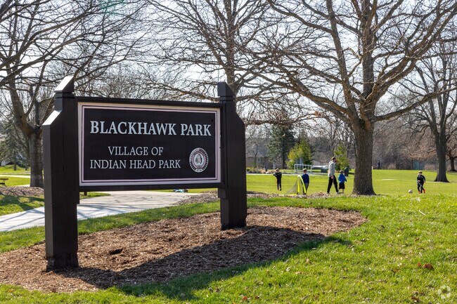 Families like to exercise together at Blackhawk Park in Indian Head Park.