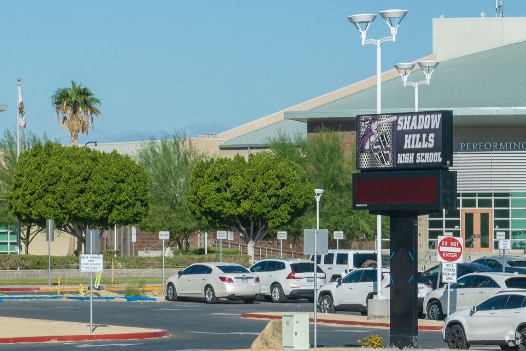 Shadow Hills High School is a public school in Shadow Hills, Indio, CA.