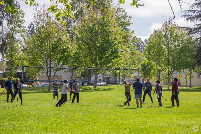 Orloff Park in Asco - Radum regularly hosts local volleyball games in its large fields.