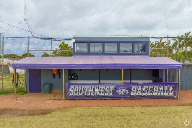 Southwest Miami High School baseball court.
