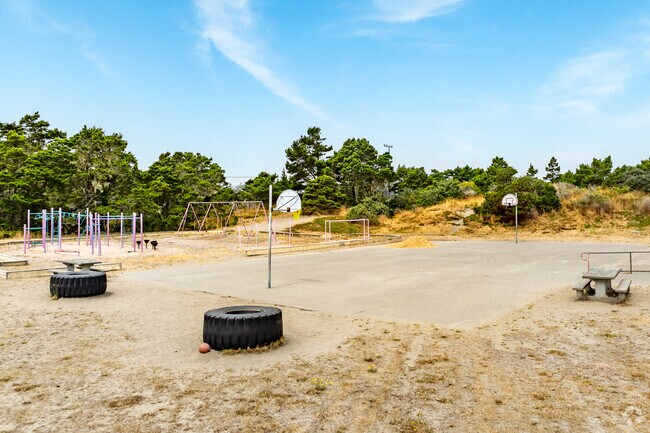 Students at Peninsula Union Elementary School are encouraged to play outside.
