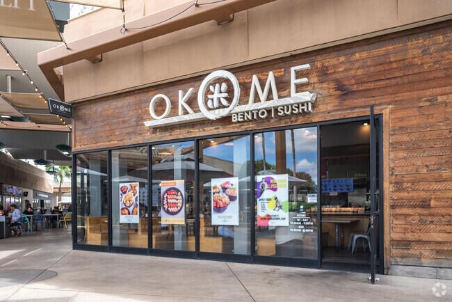 The food court in Ka Makana Ali'i is a popular destination for families and teens.