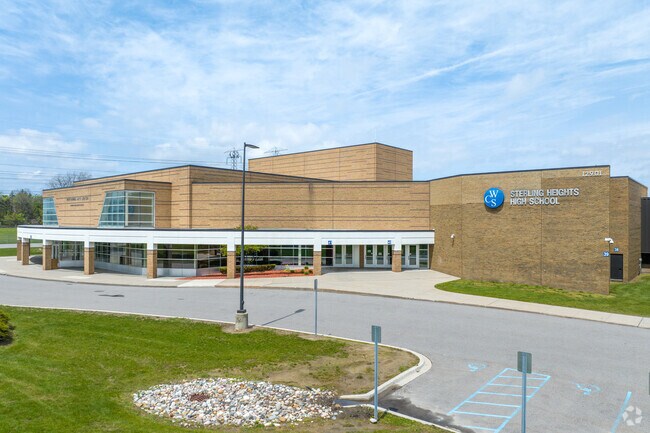 Sterling Heights High School, in the Warren Consolidated Schools district hold a B- rating.