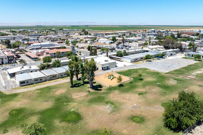 A view of Arthur E. Mills Intermediate School in Firebaugh.