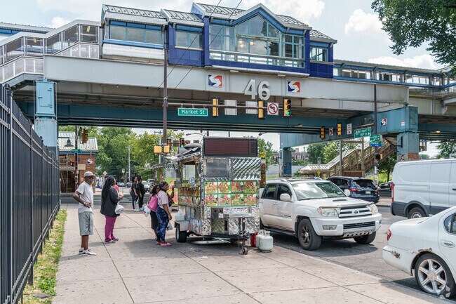 Septa's Market Street line forms to southern boundary of West Powelton.