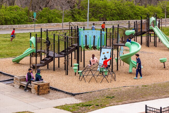 The Concourse Park has a great playground the kids will love.