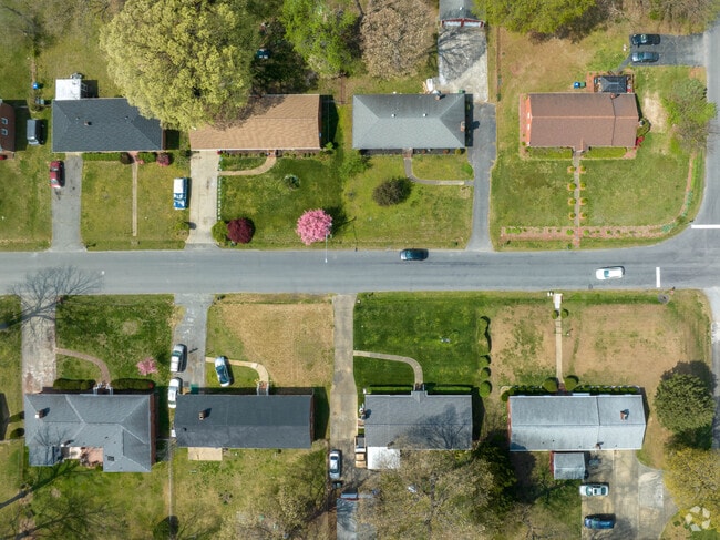Narrow, lined streets characterize McGuire Manor.