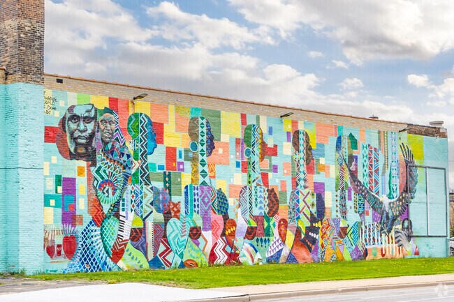 The mural on the Black History Museum in Amani is stunning.