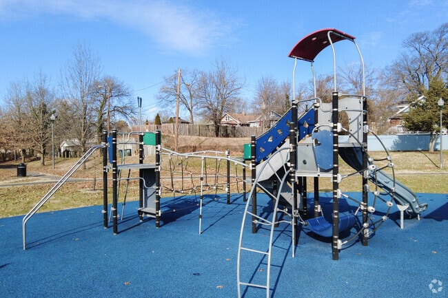 Children in the Gateway neighborhood love playing on the playground at Dakota Park.