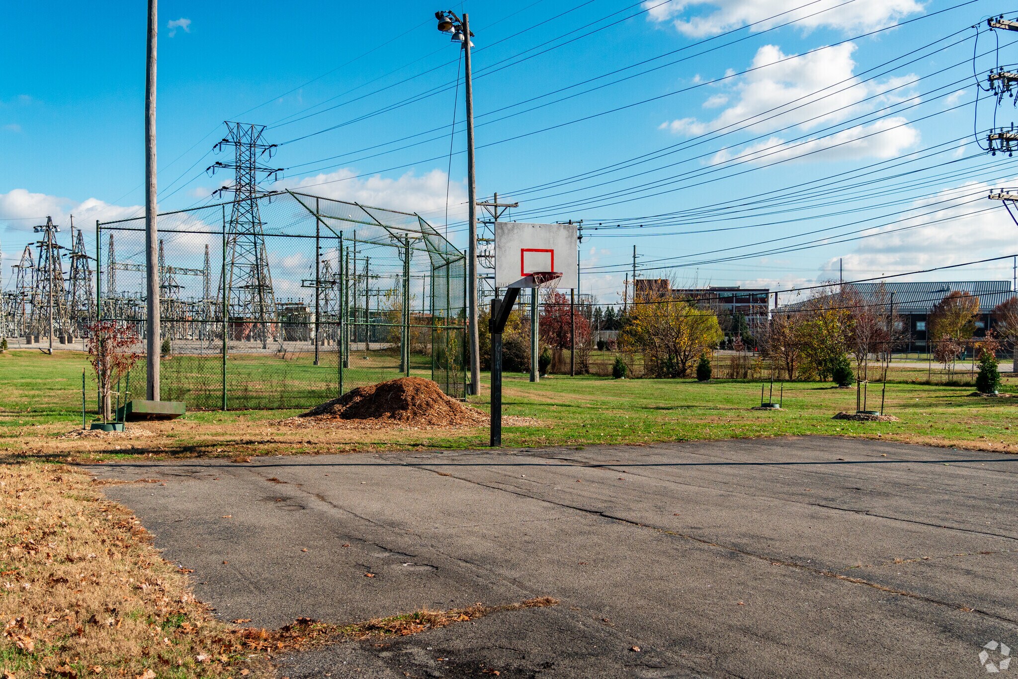 Parkhill Park offers athletic courts, creating an active environment for Algonquin's children.