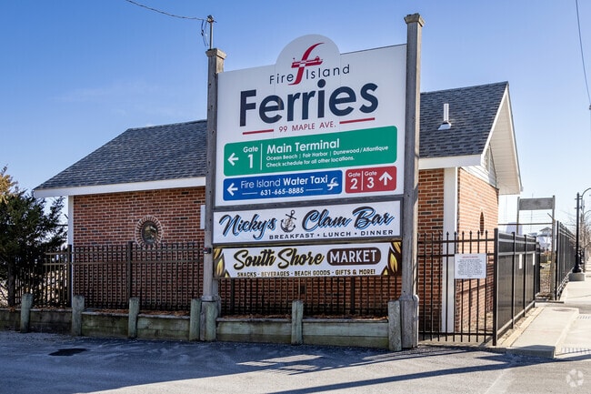 Your ticket to Fire Island is out of the Bay Shore Ferry Terminal.