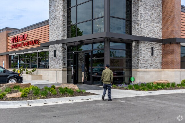 Five Four Restaurant and Drafthouse has a good selection of beers on tap.