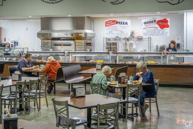 It's hard not to fill up fast on the delicious pizza at Barone's Pizza & Arcade near Southside.