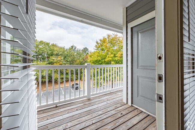 Private Balcony or Patio with Convenient Outdoor Storage Closet
