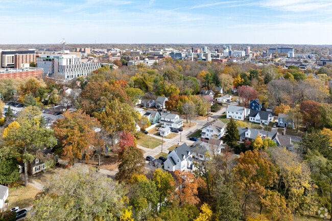 From above, Melrose shines as a cozy, welcoming community.