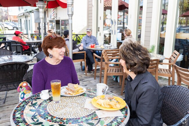 Friends and neighbors from Springbrook can gather at one of many restaurants in Lafayette.