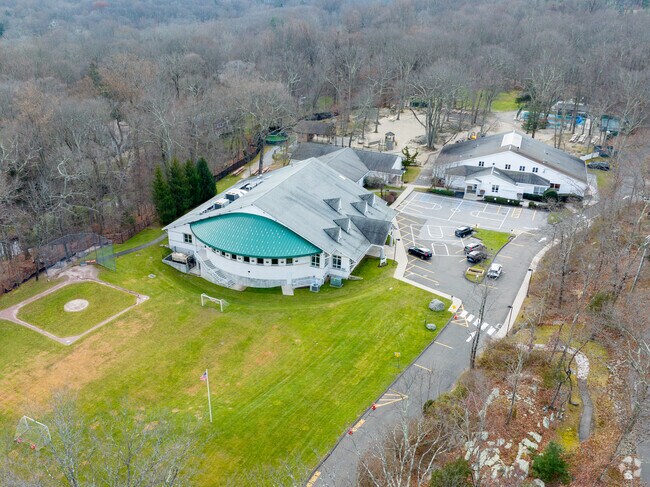 The Long Ridge School has a large field for the students.