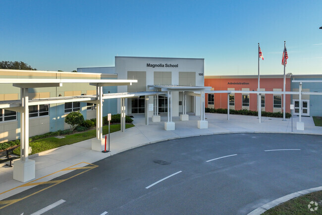 Magnolia School is a public school with a student body from Pre-K to High School.