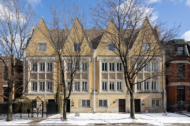 These yellow townhouses add color to the brick-lined streets of The Gap.