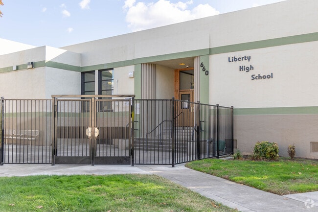 Liberty High School is in downtown Lodi, California.