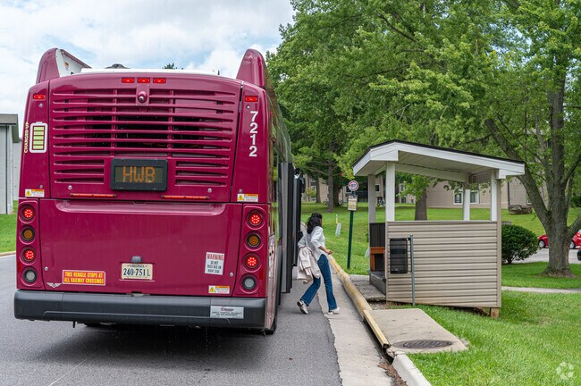 The free bus service goes around the Hethwood-Prices Fork neighborhood.