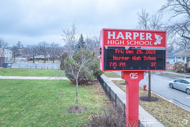 Harper High School provides a safe environment for students.