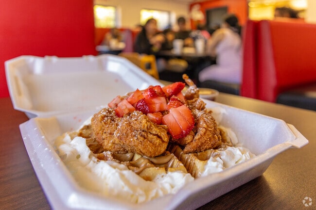 The Cookie Butter Chicken and Waffles will make you a regular at Waffle That in Oak Cliff.