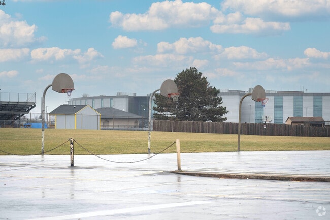 Basketball courts are also available for the students of Christa McAuliffe School.