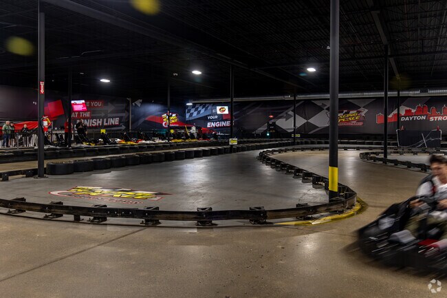 Northridge Estate residents can race each other at the indoor go-cart track at Scene 75.