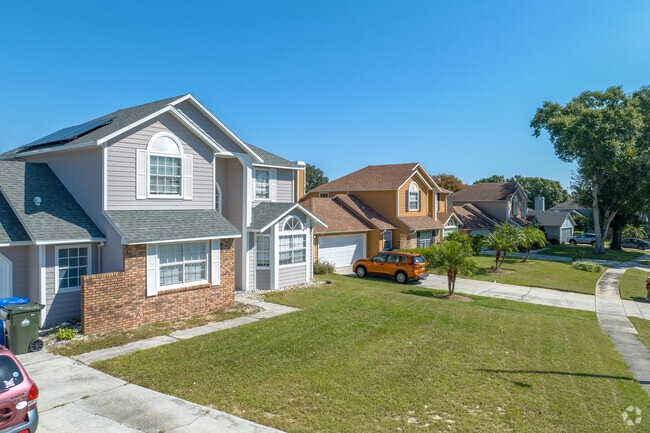 West Oaks offer a great selection of 2 story homes with lush green lawns.