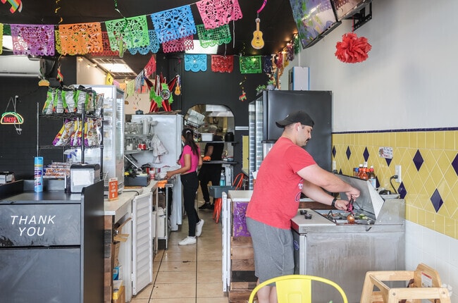 Buena Ventura Lakes is known for it's Latin dining choices like La Campana Express Taqueria.