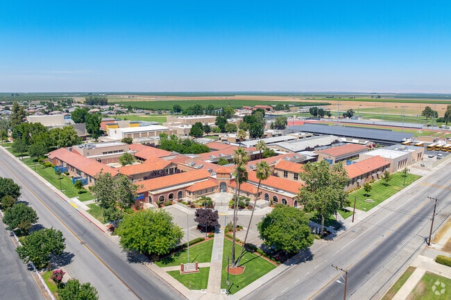 Shafter High School offers a sprawling campus when viewed from above.