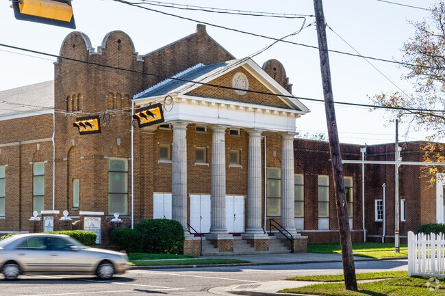 There is historically significant architecture in Marshall similar to this classical bank.