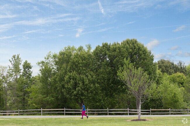 Walking trails at Northwest River Park, just 10 miles south of Caroon Farms.