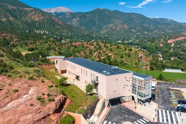Manitou Springs Middle School is located just south of Green Mountain Falls.