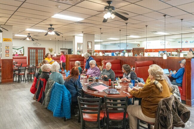 Friends and family gather at Spring-Ford Diner in Spring City for a lovely meal.