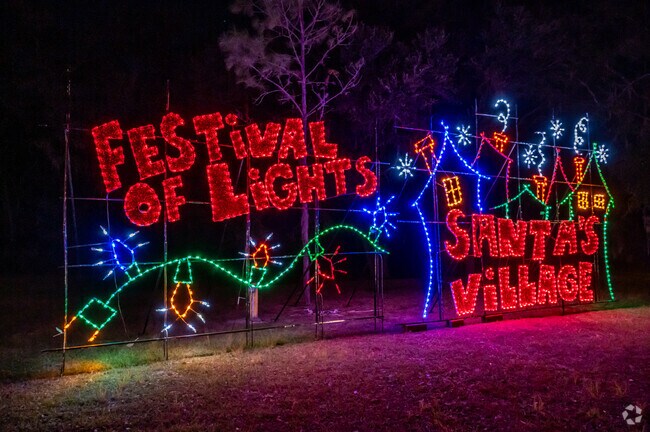 The Festival of Lights attracts many visitors from Valrico during the holiday season.