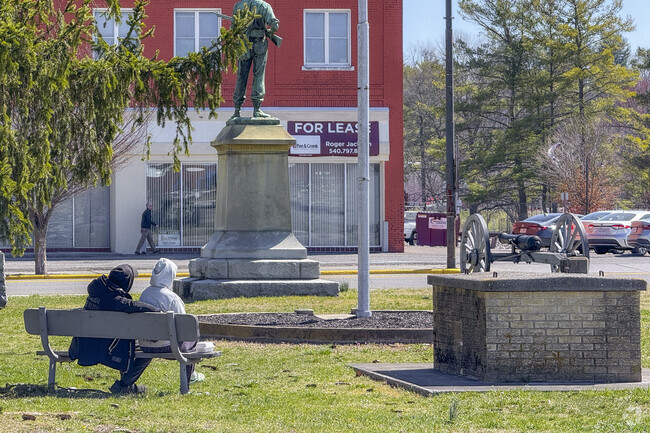 Jackson Park in Pulaski is a small patch of green space adjacent to the rail road tracks.
