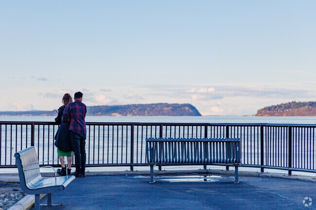 Take in the sunset along the coast at Old Town Mukilteo.