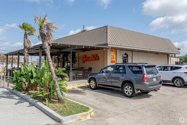 Fresh hot donuts are available at Gerald's Donuts, a 24-hour diner.