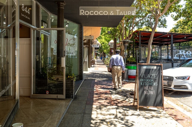 Discover the vibrant charm of Downtown Menlo Park, featuring an array of local restaurants.