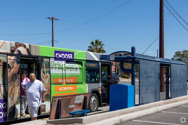 Sun Tran serves the Amphi community across various main roads.
