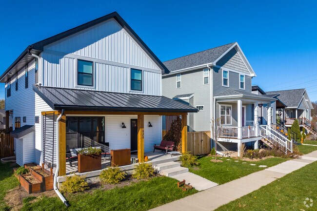 New stylish homes can be found in the Eastmorland neighborhood of Madison, WI.