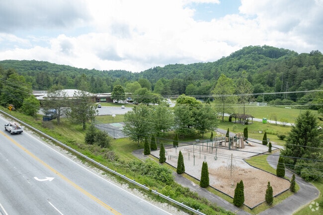 There is a playground at the Blue Ridge School.