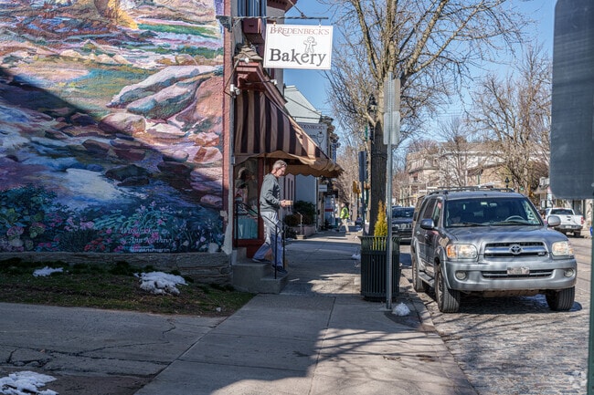 Chestnut Hill folks line up for the tasty treats cooked up by Bredenbeck's Bakery.