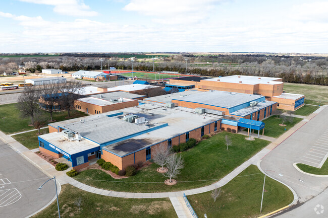 Here is an aerial view of Cheney Middle School.