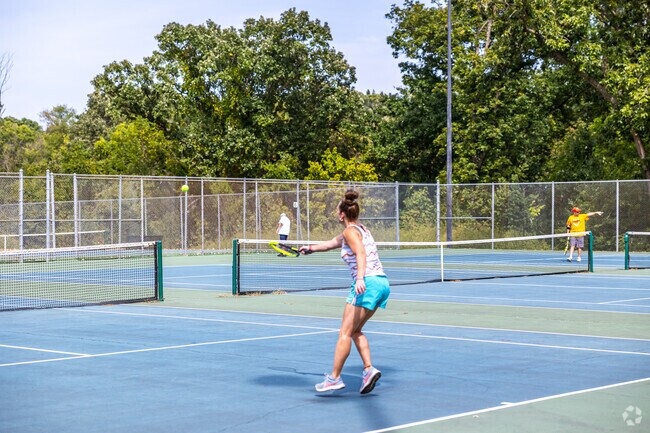 Locals use the year-round tennis courts at Minor Park are just minutes from Calico Farms.